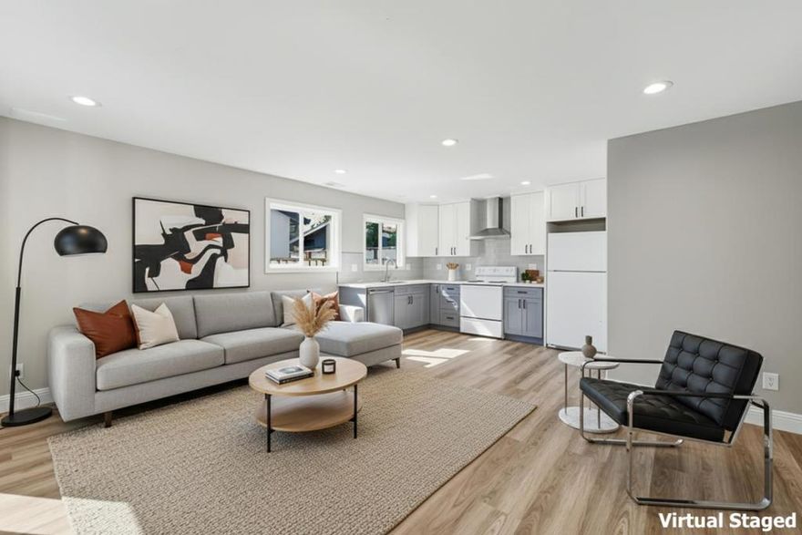 Totaling 2,286 sq. ft. of living space! This property includes a fully remodeled 4-bed, 3-bath main house (1,487 sq. ft.) and a brand-new 2-bed, 2-bath ADU (799 sq. ft.). The main residence showcases a bright, open-concept layout, complemented by a new roof, windows, flooring, and an energy-efficient heat pump throughout. With its like-new condition, this setup is ideal for living in one unit and renting out the other. Experience modern comfort in a vibrant, walkable Willow Glen neighborhood close to downtown amenities and with easy access to Highways 280 and 87.