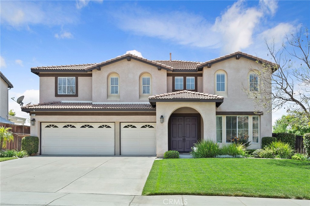 Located in one of the most desirable neighborhoods of Orange Crest. Entering through the double door entry into the grand foyer you are greeted by the formal living room and dining room. This home offers 5 bedrooms 3 bathrooms and a large bonus room. The expansive kitchens with its quartz countertops, large island and stainless appliances opens up to the large family room with fireplace offering an updated cohesive design throughout. The exterior offers a Mediterranean design matched with its beautifully landscaped grounds. Don't miss out on this home!