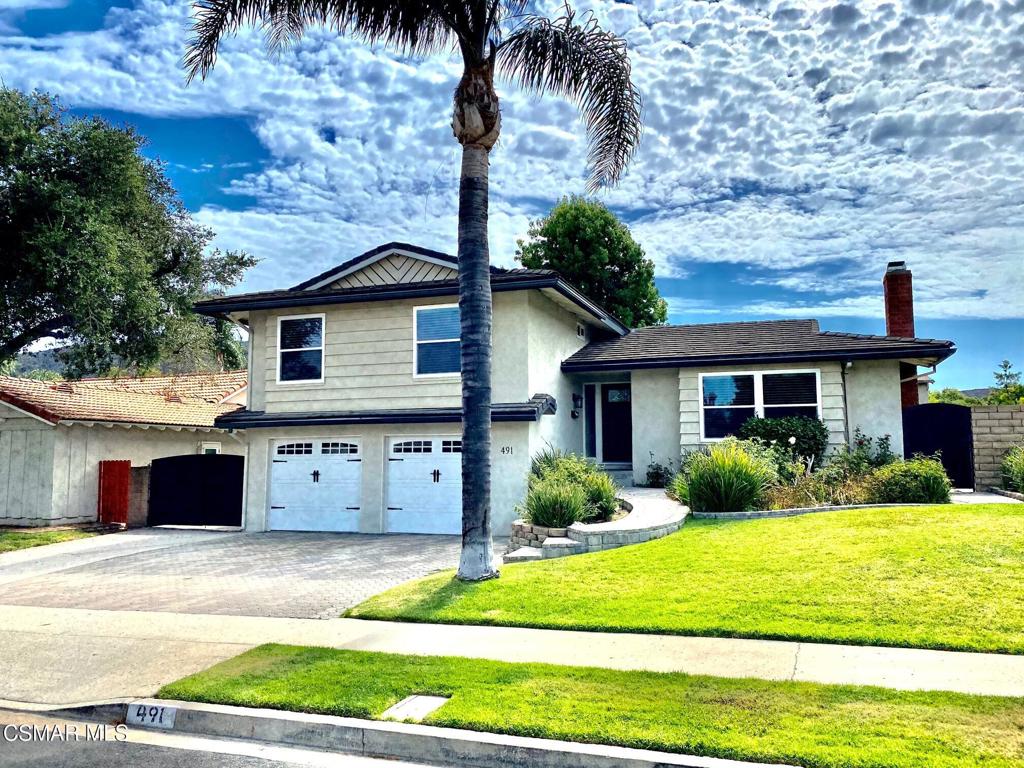 Come see this spacious 4 bedroom, 2 1/2 bath home on a quite tree lined street in Newbury Park. Entry level features a large living room, kitchen and dining area. Lower level has a large family / teen room, laundry area and half-bath. All four bedrooms are upstairs. Fresh new painting all interior . The over-sized two garage has plenty of room for all your stuff and there is gated, RV parking.