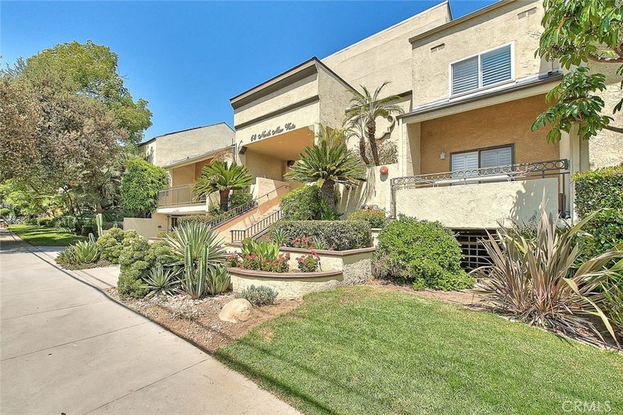 Nestled on a tree-lined street in one of Pasadena's most sought-after prime locations, this charming single-story condo offers the perfect blend of privacy, relaxation, and urban convenience within the well-maintained, gated Meridian complex.  Featuring newer vinyl flooring, a private balcony with a storage closet.  The kitchen is a culinary delight, boasting updated stainless steel appliances and breakfast granite countertop.  The primary bedroom suite boasts an abundance of natural light, two closets, and full bathroom. The second bedroom offers a walk-in closet and an adjacent to a 3/4 bathroom with shower stall.  Two assigned side-by-side parking spaces in the gated subterranean garage.  The HOA fee covers water and trash.  The Meridain complex enhances your liftstyle with impressive amenities, such as a swimming pool, spa, fitness center, meeting room, on-site laundry facilities, trash chute providing convenient and efficient way to dispose of trash without manually carring bags through the building, and elevator. 



This condo is ideally located just blocks away from prestigious institutions like Pasadena City College and the California Institute of Technology.  You're also moments from the world-renowned Rose Parade route and minutes-away access to the Playhouse District.