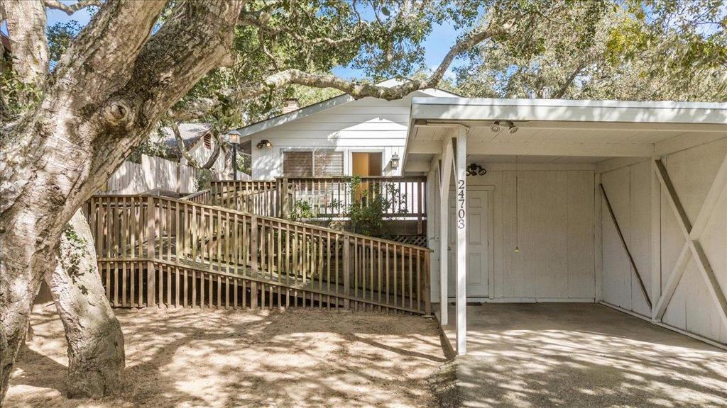 Nestled in the heart of downtown Carmel, this charming 3-bedroom, 2-bathroom home presents a unique opportunity for those looking to invest in a property with great potential. With its solid structure and classic hardwood floors, this residence is ready for your personal touch and updates to make it truly shine. You will notice the pride of ownership ss you step inside. The spacious living area showcases the beautiful hardwood floors, which flow seamlessly throughout the living area of the home home. The layout is functional, featuring three bedrooms and two bathrooms, with primary having its own bathroom. While the home retains its original charm, it is primed for modernization, allowing you to create a space that reflects your style and preferences. The kitchen, though in need of updating, is a blank canvas with plenty of space for culinary creativity. Imagine transforming it into a modern cooking haven adding your own contemporary appliances and stylish finishes. This property includes a carport, providing sheltered parking and additional storage. The outdoor space offers potential for landscaping or creating a cozy patio area where you can enjoy the mild Carmel climate.