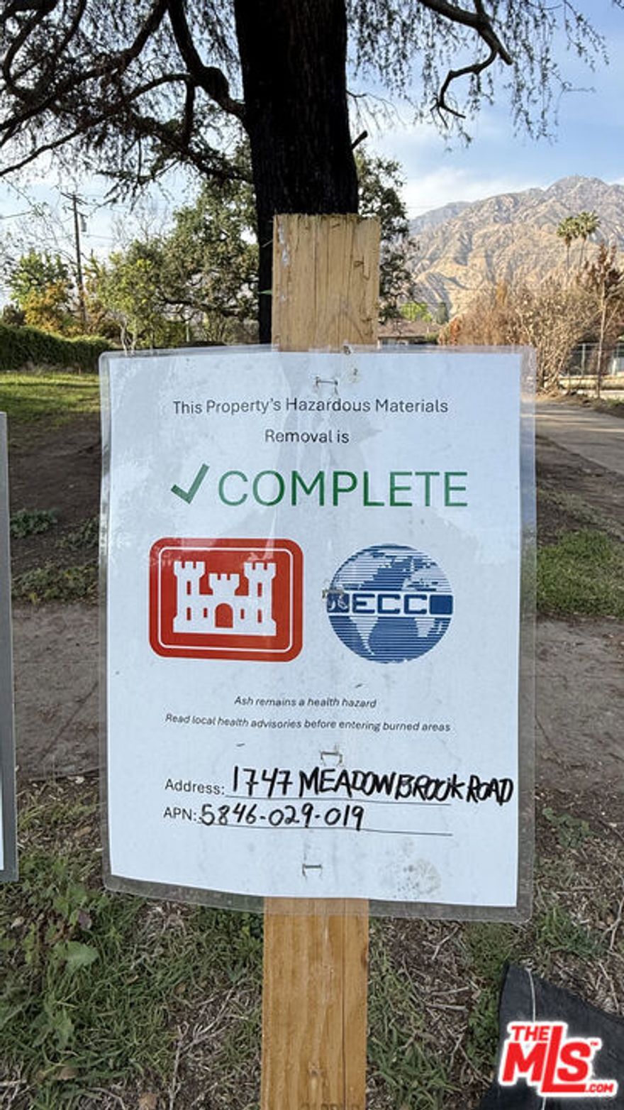 Prime flat parcel offered in Hope Heights, one of Altadena's most desired neighborhoods. Sitting just east of the Altadena Golf Course and Country Club between Sinaloa and Allen and south of Mendocino. This coveted block of Meadowbrook Road is almost entirely intact with just a few homes needing to be rebuilt post fire. Many neighbors have returned and the majestic trees are in full bloom again. Previously the site of a beautiful two story, 3,126sf Spanish Colonial on a 8,936sf lot, per the assessor's records. Current fast track rebuilding programs via Los Angeles County should allow for an additional 10% to the house structure for an approximately 3,438sf home AND an additional 456sf garage or ADU. The unique potential here is for a total dwelling allotment of 3,894sf on an expedited approval process. With mountain views, a quiet setting, and proximity to the country club, hiking trails, and estate properties, this lot offers exceptional potential for families looking to build their dream home or builders seeking a special location. There are 2D architectural drawings from the previous Spanish Colonial residence that once featured 5-bedrooms and 3-bathrooms. All utilities previously existed and currently water, gas and waste line caps have been marked on site. New power poles and transformers have been installed on the street. Phase I and II environmental clearances and fire debris removal is complete. This premier lot is cleared and ready to build. Please contact listing agent for more information.