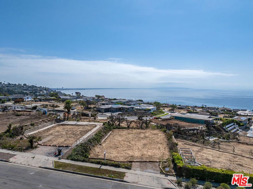 Rare gem in Sunset Mesa! This prime ocean-view lot offers unbeatable value in a coveted coastal enclave. Previously home to a 2,270 sq ft residence with 4 bedrooms and 3 bathrooms, this cleared 61' x 107' parcel is ready for your vision. Take advantage of expedited fire rebuild permits to construct up to 2,497 sq ft (110% of original). Craft your dream seaside escape, moments from pristine beaches, scenic trails, and the iconic Getty Villa. Don't miss this chance to build in a premier coastal community!