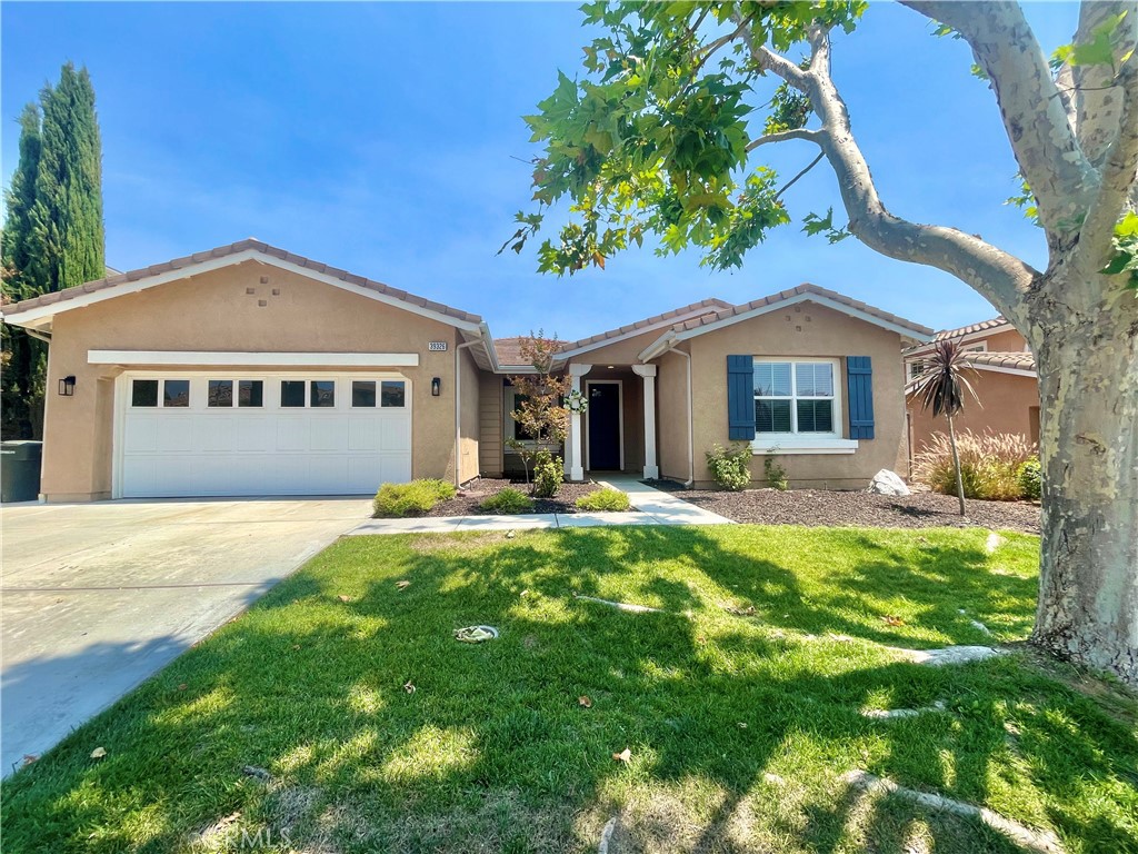 Beautiful Turnkey Temecula Home minutes from Temecula's Wineries, Fwys and Shopping. Single level, spacious home with 4 Bedrooms and 3 Bathrooms. The Open single level floor plan offers many possiblities. Entry to Formal Living Area and Formal Dinning. Family Room open to the Kitchen with Quartz Counter Island, Stainless Steel Double Ovens and built in 5 Burner Gas Cooktop. The Split Bedroom plan offers privacy for either an office, guest bedroom or full time in-law space, separate from the main home family bedrooms. The Master Suite offers his and hers Walk in Closets, Double Split Vanitys, Soaking Tub and Walk in Shower. Master has a wonderful view to the Back Yard and Double Doors that open to the peaceful Covered Patio. All other Bedrooms are spacious and Laundry has a separate room right off to the Attached Garage. Rear Yard includes built in BBQ, Covered Patio with fans, Artificial Turf and Custom Fire Pit. Solar on property and brand new air conditioning system. This Home is perfect for family gatherings, entertaining or spending splendid days at some of Temecula's finest Wineries, shopping and entertainment. Welcome Home!