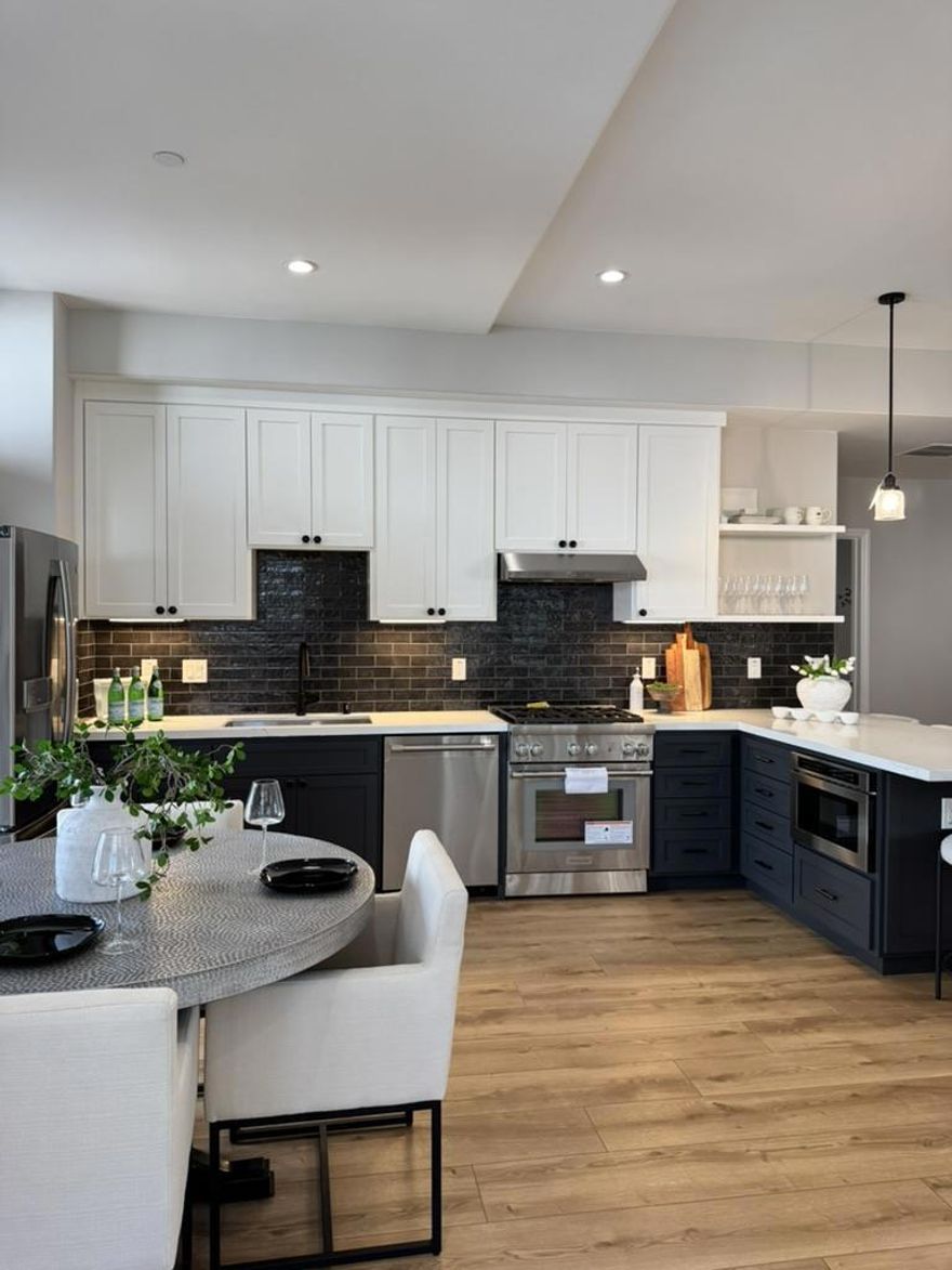 There are a total of 30 units for sale - floor plans and pricing varies. All units on floors 2-4 have balconies. Prospective buyers are encouraged to visit the site and consult with our sales team for detailed information about the specific units being sold. This luxury 4-story building offers resort-style amenities including a pool, hot tub, secure 2-level parking garage w/EV chargers, & Caffe Riace on-site. Built in 1997, this 30-unit community is just blocks away from California Ave dining, shops, and cafes. Features high ceilings, balconies, A/C, & floor-to-ceiling windows in select units. Some include luxury vinyl plank flooring, quartz countertops, & Thermador stoves. Choose from fully renovated units or upgrade an as-is unit using our in-house design. Every unit comes w/dedicated storage & garage parking. Located near Stanford, Caltrain, & major tech employers, this is the perfect blend of convenience, comfort, & lifestyle in the heart of Silicon Valley. Don't miss this rare opportunity to own in one of Palo Altos most desirable communities. The images shown are of a model unit and are for illustrative purposes only. The actual unit may vary in layout, finishes, and features.
