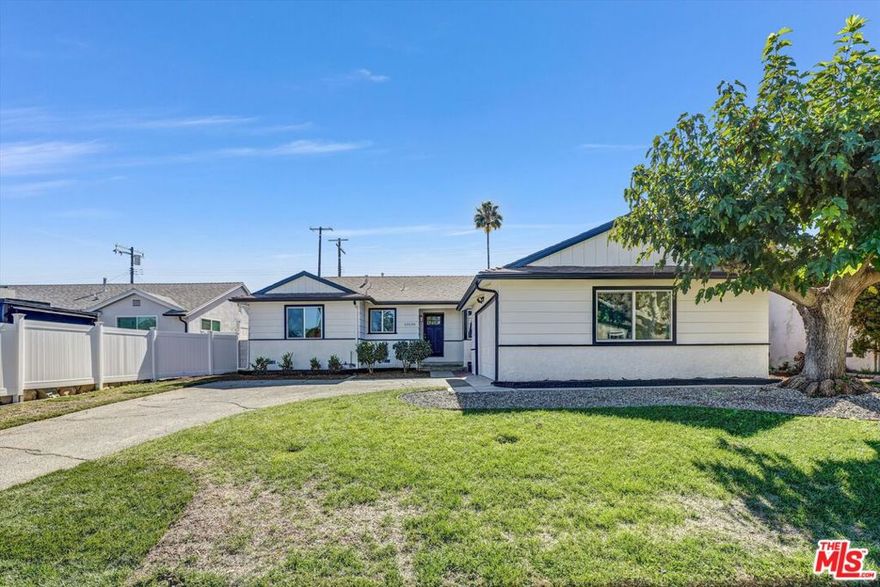 Welcome to this nicely updated West Hills home with lots of natural light that features an open floor that flows from the entrance foyer to living room with fire place, dining area to the kitchen. The fully updated kitchen with new white shaker cabinets, quartz countertops and stainless steel appliances with a wine fridge. Off of of the living room is a large covered patio. Throughout the home you'll find new  water proof laminate flooring and dual pane windows. The primary bedroom with ensuite. 3 other bedrooms are good sized. The hall bath features a shower over tub and double vanity. The laundry room is just off the kitchen with direct garage accses. Centrally located to schools, stores and transportation Garage walls are finished. New paint inside and out. Full copper plumbing and HAVC.