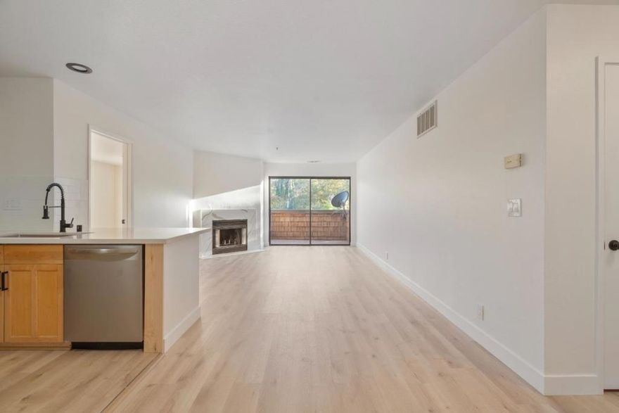 Say hello to this beautiful newly updated condo nestled among majestic redwood trees and steps away from Lake Almaden. Enjoy a serene outdoor lifestyle with walking and biking trails just outside your door, while still being moments away from shopping, dining, and entertainment. Inside, you'll find a bright and inviting space with brand new flooring, a cozy fireplace, and freshly painted walls. The open living room flows seamlessly into the kitchen that's been completed with new cabinetry, countertops, and stainless steel appliances. Both bedrooms are generously sized with their own spacious closet space and accommodating bathrooms that have also been updated. All of this set in a secure, well maintained building with a peaceful community feel, this condo offers the best of both worlds from modern comfort and natural tranquility. Come experience it for yourself!