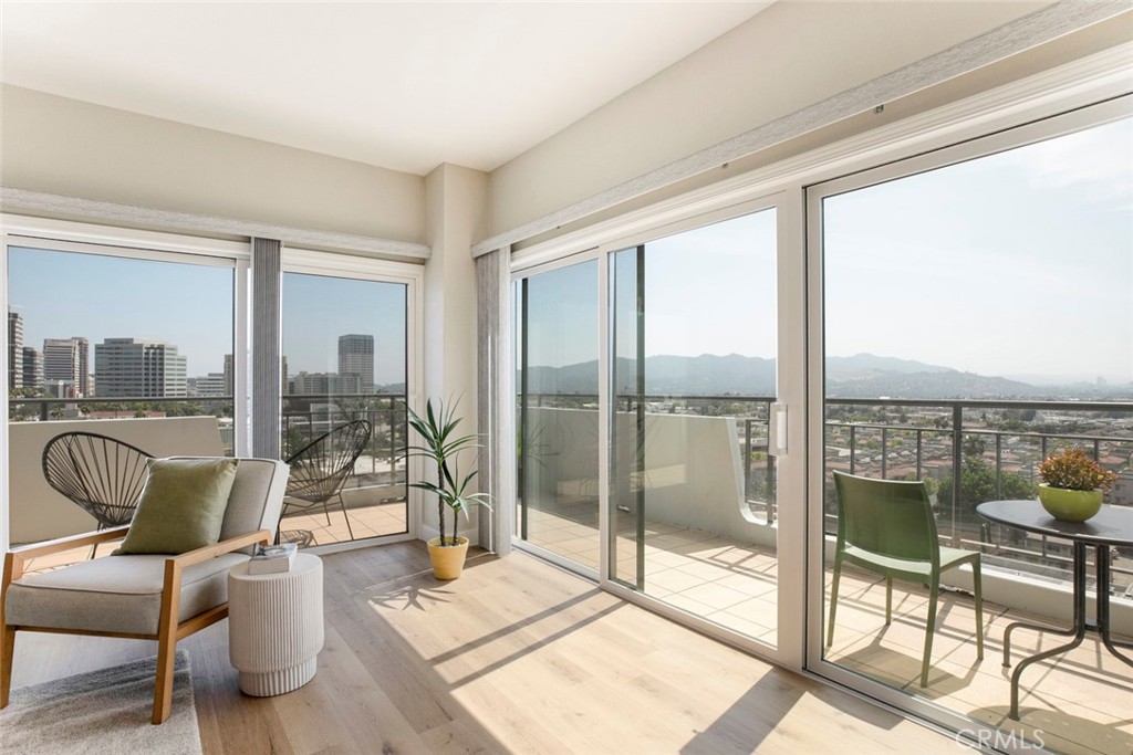 ALL UTILITIES INCLUDED IN The HOA DUES!! This stunning 2 bedroom 2 bathroom unit on one of the top floors in the coveted Verdugo Towers is a must see!! Unique secure high-rise condo with amazing Panoramic Sunset Views of the City and Mountain from the 10th Floor! Turnkey Condition! Comfort and Amenities that will exceed your expectations. This Light and Bright Unit features Galley Kitchen with Top-of-the Line Appliances and Granite Countertops! In-Unit Washer and Dryer! Floor-to-Ceiling Windows and Doors. Wrap-Around Balcony with sunset Views-of-all-Directions. Perfect for Entertaining Guests! Enjoy your Coffee and the Sunset.... and/or.... enjoy the Sunset with a Glass of Wine! Spacious Ensuite Primary Bedroom and Guest Bedroom both with Southern Views and allowing tons of Sunlight. Other attributes are Pool/Sun Deck with Views in this Secure Limited Access Building. Centrally Located! Live large in the heart of the city--close to Freeways, Shopping, Fine Eateries, Entertainment Venues, Biking, Hiking, Parks, Trader Joe's and Ralph's Grocery Store right across the street. Did I mention the VIEWS?