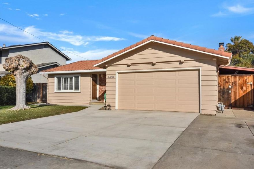 Welcome to this wonderful home in the desirable Blossom Valley neighborhood! This stunning property features 3 spacious bedrooms and 2 bathrooms, the large third bedroom has space for an office, offering flexibility to suit your needs. Spanning 1,450 sq. ft., the open layout features a family room and a living room w/ a wood burning fireplace. Natural light and recessed lighting maximize the flow, while the modern custom kitchen is equipped with contemporary finishes  with soft close cabinetry, pull out pantry drawers, stainless gas stove  and ample counter space. Bathrooms have been updated including a stone stall shower. Dual pane windows w/ plantation shutters, beautiful interior doors and hardware, copper plumbing, water filtration, A/C and updated exterior sewer line. Enjoy the enclosed patio, perfect for relaxation or entertaining. The exterior boasts fresh paint, tile roof, new concrete driveway & walkway, large paver patio in the low maintenance backyard, with a gazebo ideal for outdoor gatherings. A convenient storage shed offers ample space for tools and outdoor equipment. Conveniently located close to Westfield Mall shopping and restaurants, Trader Joe's, Whole Foods and more. San Jose Unified Schools. Easy access to Highways 85 & 87. Don't miss this opportunity!