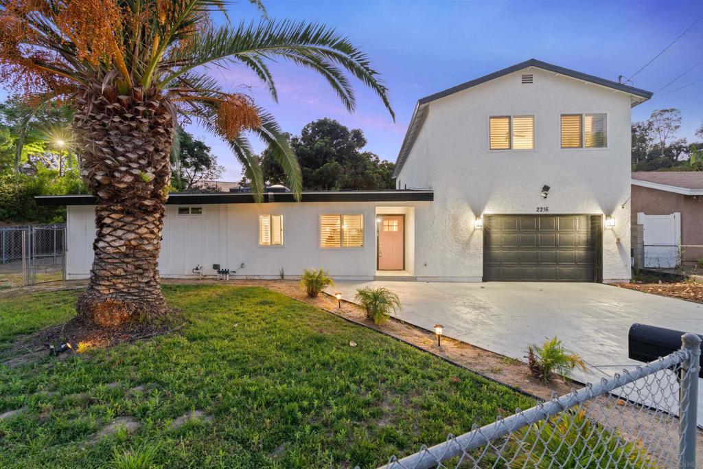 Welcome to Paradise Hills! Beautifully remodeled home featuring two Owner’s Suites one upstairs and one downstairs plus a spacious loft perfect for a secondary living room, office, or game room. The open-concept great room boasts vaulted ceilings and flows into a stunning kitchen with two islands, a breakfast nook, and a walk-in pantry. Upgrades include a brand-new roof and new shutters. Sitting on a generous corner lot, there’s plenty of space to entertain, plant fruit trees, or add a hillside deck. The light and bright modern barnhouse design is paired with rich flooring, textured backsplash, embossed floral tiles, and brushed nickel accents throughout. Vaulted ceilings continue through the bedrooms and bathrooms, adding character and warmth. Too many thoughtful upgrades to list this is a must-see in person!