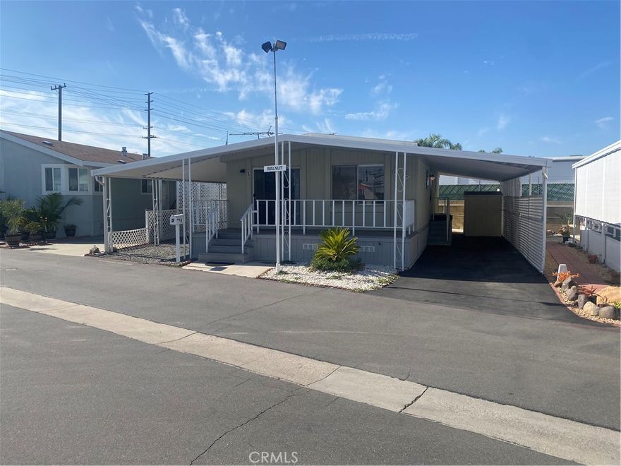 Credit to Buyer $2500.00 for Fumigation! This well-kept 2 bedroom, 2 bathroom mobile home offers a great opportunity to own in a welcoming family park Rancho La Paz in Anaheim! Enjoy a bright and spacious layout with a cozy living room, a functional kitchen with plenty of cabinets and a dining area perfect for everyday meals or family time. The primary suite features a private bathroom, and the second bedroom is ideal for kids, guests, or a home office. There’s also an indoor laundry area, washer and dryer are included!, central A/C and heat, covered parking for 4 cars, and a private patio area for enjoying the outdoors. Conveniently located near schools, parks, shopping, and freeway access — this is a great place to call home at an affordable price!
Space rent is $2057.00 a month.
Home is to be sold as is Seller will not make any repairs.