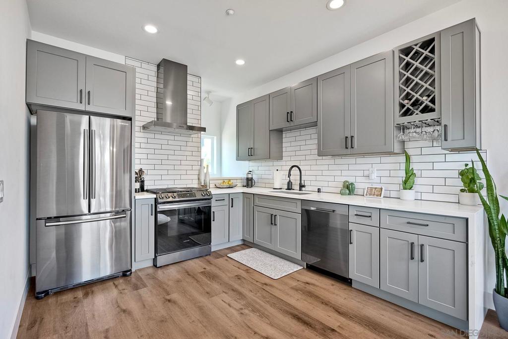 Rare opportunity in a modern, spacious townhome in San Diego's sought-after University Heights/North Park/Normal Heights area, steps from trendy restaurants (Soichi, Polite Provisions, Et Voila), shopping, nightlife, and Old Trolley Barn Park. Feels like a single-family home with NO HOA! Enjoy a spacious two-car garage. Abundant natural light streams through large windows on nearly every side and a skylight; western-facing windows offer stunning San Diego sunsets. Spacious, open layout with modern finishes, ideal for entertaining. Beautifully renovated kitchen with ample storage and counter space. Enjoy excellent indoor/outdoor living with two balconies and a spacious private patio featuring a hot tub/spa. Cozy up by the modern gas fireplace. Vast storage throughout, including walk-in closets and a large garage storage room. Fully paid-off solar panels keep electric costs low. Relatively new HVAC. Homeowners open to selling furniture (all or part). Easy access HWYs 8/ 805. Shopping, Fashion/Mission Valley Malls. 30th Street/Park Blvd/ Adams Ave, restaurants abound. This home has it all! This Home is a Planned Unit Development,PUD. There are CC&R's for the development, egresses and utility access, but no Home Owner's Association. Neighboring home is separated by an air-gap. Completely two separate buildings. Contact agent for further clarification.