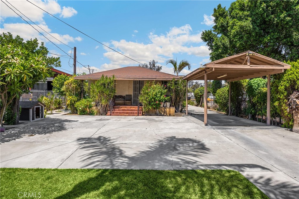 Versatile Opportunity on a Premium Half-Acre lot! Welcome to 15278 Boyle Avenue in Fontana-a unique residential property with rare M2 zoning, offering endless potential for both living and business use. Situated on nearly a half-acre, this property provides dual access from both the front and rear, making it incredibly convenient for industrial, commercial, or storage purposes. Whether you're looking to establish a home-based business, expand your operations, or simply invest in a property with long term flexibility, this one delivers. The spacious lot allows room for parking, equipment or future expansion, while the existing home provides a solid foundation for residence or office conversion. The property features a 3 bedroom, 1 bath home with spacious living area and kitchen. The front yard lanscaping is gorgeous with plumeria, fig and mango trees! Enjoy the comfort of residential living with the power of industrial zoning-a rare find in a prime Fontana location with easy freeway access and close proximity to logistic hubs and commercial centers. Don't miss this one-of-a-kind property. Schedule your private tour today!