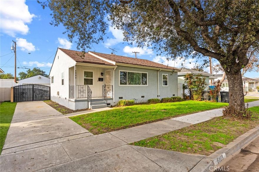 Welcome to this beautiful mid-century home in the heart of Lakewood, a true gem and an exceptional starter home opportunity!  This inviting 3-bedroom, 1-bathroom residence spans 1,124 square feet of comfortable living space on a generous 5,752 square foot lot. Step inside and be greeted by freshly refinished oak hardwood floors throughout the home, complemented by fresh interior paint that creates a bright, move-in-ready feel.  The Living area flows effortlessly into the kitchen, where you’ll find ample space to expand and customize your dream kitchen layout. Dual-pane windows provide the interior with natural light while providing energy efficiency and peace of mind.  All three generously sized bedrooms offer plenty of space for family or guests, with the full bathroom conveniently located nearby. Outside, the expansive backyard is a true highlight—complete with a large, mature avocado tree that produces delicious fruit, a blank canvas for landscaping or play, and excellent potential for RV parking. This spacious lot also offers strong ADU (Accessory Dwelling Unit) potential, providing future flexibility for additional living space, rental income, or multi-generational living.  Situated in the highly regarded Bellflower Unified School District, this home is perfectly positioned for families and first-time buyers alike. Enjoy proximity to top-rated schools, nearby parks, shopping, dining, and easy access to major freeways.  With its thoughtful updates, timeless charm, and incredible potential, this Lakewood home is the ideal blend of comfort, value, and opportunity—ready for you to make it yours!