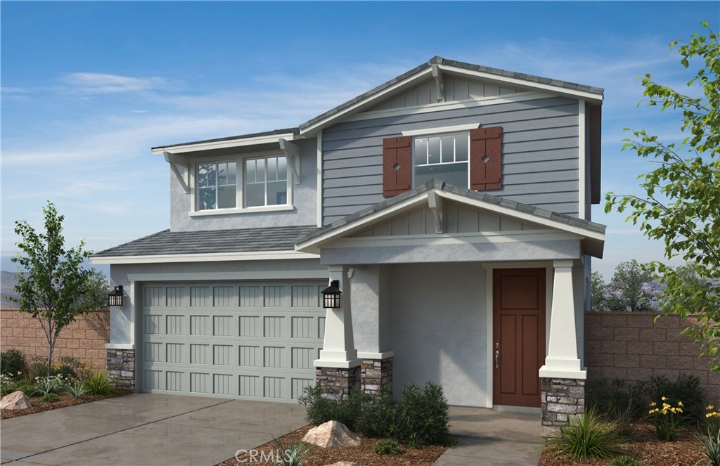 Beautiful Carrera community BRAND NEW! Craftsman style two-story open concept home with 4 bedrooms, 3 bathrooms in the beautifully planned community of Terracina. The beautiful open kitchen features lots of cabinets, a large kitchen island and Whirlpool appliances including range, dishwasher, and microwave hood combo. The spacious primary bedroom and bath include a large shower (optional separate soaking tub) with a walk-in closet and linen closet with lots of storage. This all-electric home is ENERGY STAR® rated to save substantial money on utility bills. Within walking distance of community sports park. Ten-year limited warranty. Quick 15 freeway acc
Photo is a rendering of the model. Buyer can either lease or purchase the Solar.