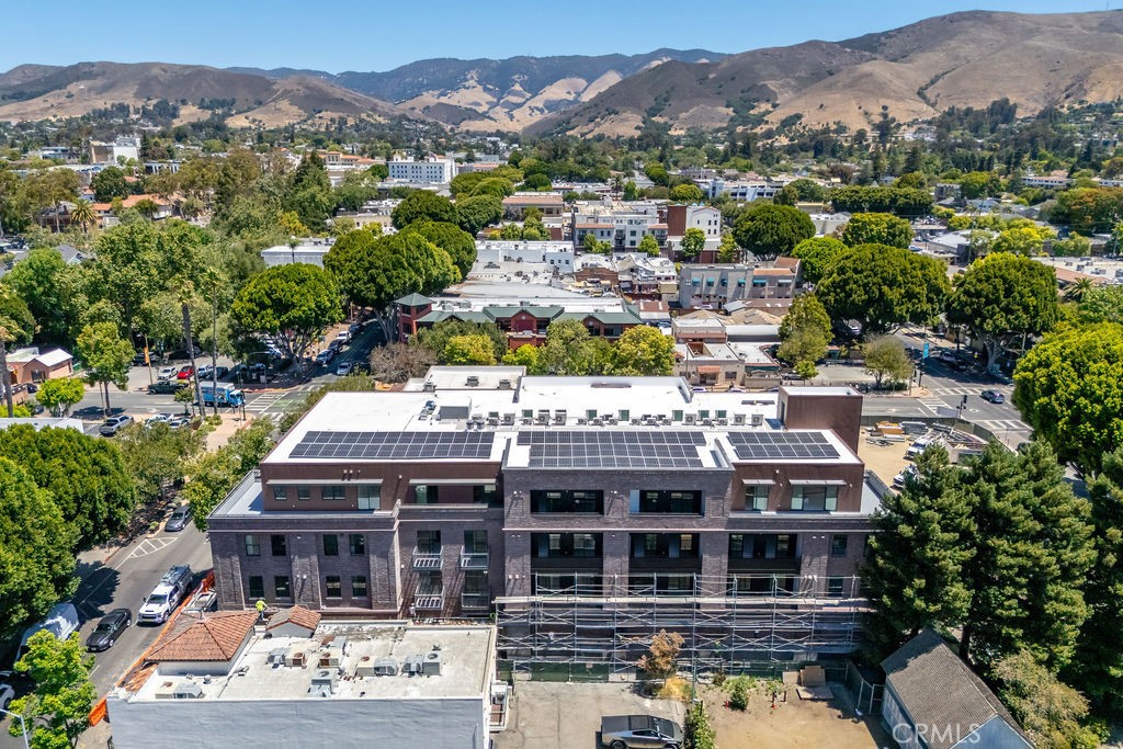 Welcome to Brickhouse at San Luis Square - centrally located in the heart of Downtown San Luis Obispo just steps from restaurants, shops, cafes, weekly farmers market, and more. Brickhouse is a 29 unit luxury condominium community currently under construction, with homes expected to be ready for closing this Summer 2025. Offering single-level living with a refined blend of luxury, comfort, and modern convenience, Brickhouse features a variety of thoughtfully designed floor plans—from open concept and flex 1 bedroom layouts to two-bedroom homes and penthouse suites—each enhanced by never-before-seen views of Cerro San Luis, Terrace Hill, and the downtown cityscape. Extra care was taken by the builder to maximize natural light and ensure superior soundproofing between units and from exterior noise, creating a peaceful urban retreat. Interior finishes include premium luxury vinyl plank flooring, solid-core cabinets with soft-close hinges, Silestone Quartz countertops, GE Café appliances, and elegantly tiled showers. Every home is tech-ready with double-pane windows, walk-in closets, and pre-wiring for data. Select units offer wraparound balconies for expanded indoor-outdoor living. An elevator provides easy access to all levels, and secure on-site underground parking is included. Brickhouse offers a rare opportunity for walkable downtown living with modern luxury in one of the Central Coast’s most desirable locations. For more information, visit us online or stop by the sales office at 599 Higuera Street, Suite A, open Thursday through Sunday from 12 to 4 PM or by appointment.