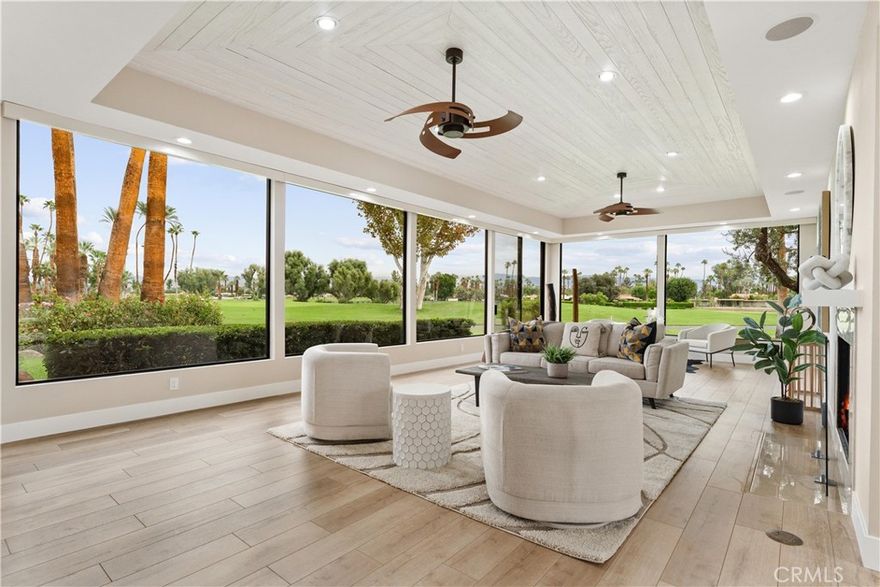 ****TURNKEY, MOVE-IN READY. FULLY RENOVATED.***** This stunning estate has undergone extensive updates, including new interior and exterior paint, updated bathrooms, new doors, new finishes, and a complete bathroom remodel and 90+ can lights throughout this breathtaking home on an exclusive Thunderbird lot—giving it a completely fresh, modern look!



Originally designed by renowned architect William F. Cody (original blueprints available) and built by Thunderbird developer Johnny Dawson, this nearly 4,000 sq. ft. home sits on one of the finest lots in Thunderbird Estates, with breathtaking views of the 9th fairway at Thunderbird Country Club. The home features 3 beds, 3 baths, a spacious living room, dining area, and an air-conditioned 3-car garage.



The chef’s kitchen is a true showstopper, featuring a large waterfall island, custom cabinetry, and top-of-the-line Wolf/Sub-Zero appliances. It opens to a beautifully upgraded courtyard with a 40-foot saltwater pool and spa, outdoor fireplace, and generous entertaining space—all surrounded by panoramic mountain views.



A dramatic 16-foot entrance foyer with an oversized skylight floods the home with natural light. The kitchen is fully outfitted with a Sub-Zero side-by-side refrigerator/freezer, Wolf dual-fuel range with 6-burner gas cooktop and charbroiler, double ovens, Wolf range hood, Hansgrohe pot-filler, Wolf microwave, Wolf steam oven, Bosch dishwasher, dual-temp wine fridge, and custom cabinetry. The waterfall island is made from Vetrazzo recycled blue glass, paired with quartz countertops, a custom 30” x 17” quartz sink, a stainless salad sink, and a striking cobalt-blue glass subway tile backsplash.



Each bedroom is ensuite. The spacious primary suite includes a private office, spa-style bathroom, two walk-in closets with custom cabinetry, and an additional large mirrored closet. A guest casita with a private entrance offers added flexibility and comfort.



Additional features include a high-capacity LG washer/dryer, three A/C zones, an air-conditioned 3-car garage with epoxy floors and built-in workshop cabinets, and a hot water return system for near-instant hot water. The home is equipped with leased solar panels (56 panels, 3 inverters), a newer roof, and fresh exterior paint to enhance energy efficiency. Over $250K was invested in the pool/courtyard alone, and recent upgrades total nearly $200K.



This home perfectly blends iconic mid-century architecture with modern luxury!