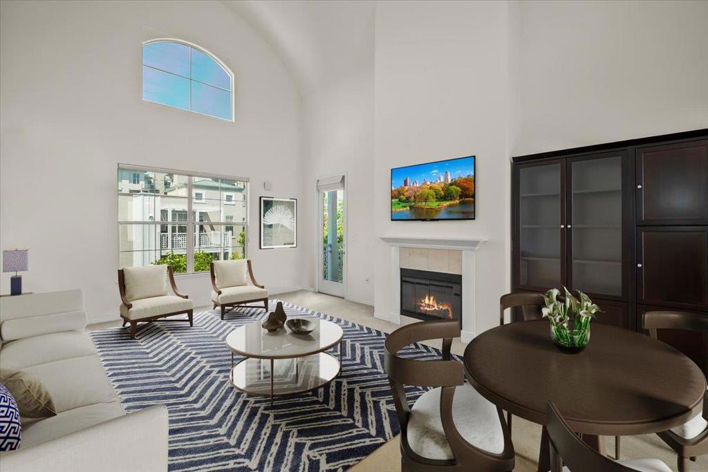Welcome to a cozy and charming TOP FLOOR 1-bedroom, 1-bathroom home located in the vibrant city of Santa Clara. This property spans 900 square feet, offering a comfortable space perfect for individuals or couples. The kitchen is equipped with contemporary amenities, providing an efficient space for meal preparation and dining. The home features central AC and central forced air heating, ensuring a comfortable climate throughout the year. You'll appreciate the ease of maintenance with quality flooring throughout. The living area boasts a fireplace, adding a touch of warmth and ambiance to the space. Convenience is key with a dedicated laundry area. This home falls within the Santa Clara Unified School District. Additionally, the property includes one garage space, offering secure parking and extra storage. Whether you're looking for a starter home or a place to downsize, this Santa Clara residence offers all the essentials for comfortable living.
