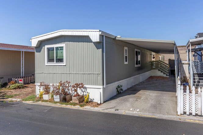 Beautifully remodeled 2 bedrooms and 2 bathroom. Thoughtful updates in kitchen and bathrooms. Prettier than pics! Currently configured with 4 bedrooms. Ample parking under carport, and roomy lot with space for play, gardening or relaxing. Located in Casa Del Lago. This 1978 home is approx 940 square feet. Casa Del Lago is an all-age and pet-friendly park. Amenities include a clubhouse, playground, and swimming pools. Conveniently located near three shopping centers, Great Mall, Milpitas Station, highways 680, 880, and 101.