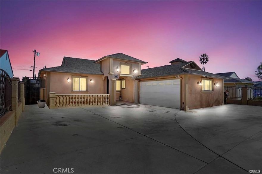 Located in a highly desirable North Hollywood neighborhood, this beautifully updated pool home has so much to offer. Features include 4 bedrooms, 3 bathrooms, a cozy living room with a fireplace that opens to the dining area, and a remodeled chef's kitchen with quartz countertops and stainless steel appliances. Enjoy updated bathrooms, wood flooring throughout, crown molding, and recessed lighting. Step outside to the entertainer’s backyard with a covered patio and a sparkling pool. The property is gated and features a circular driveway for added convenience and curb appeal. The garage has been converted into a guest unit, with potential for an ADU conversion to generate additional income (Buyer to verify).