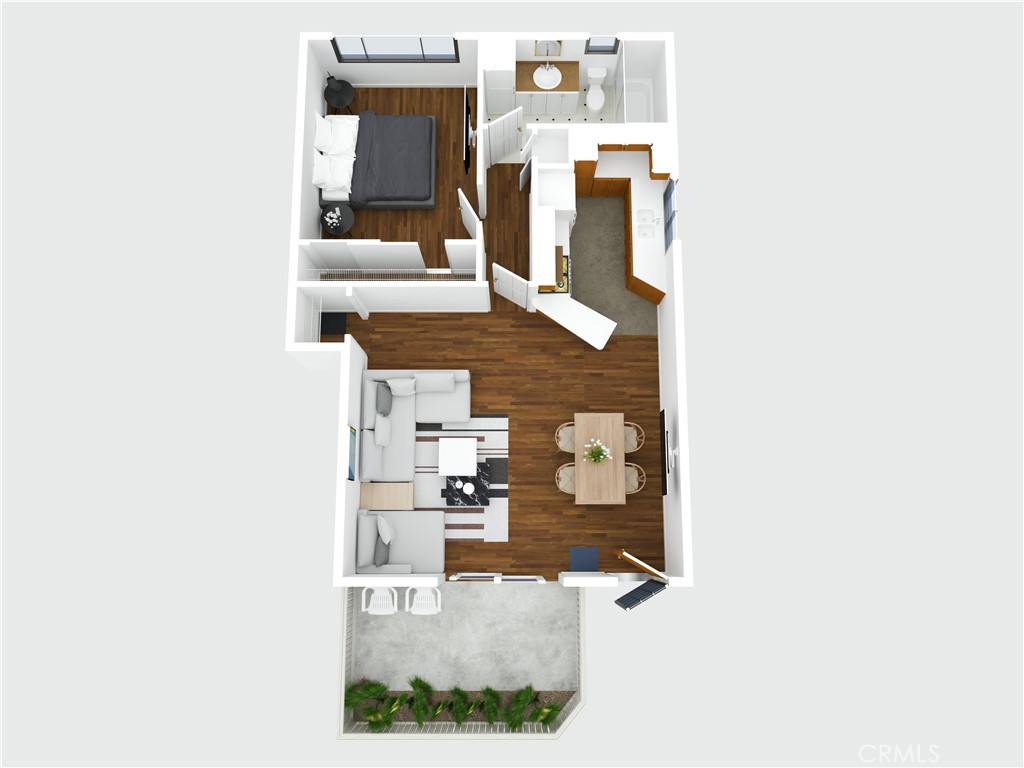 Ground-level 1BR/1BA unit with lots of potential! Features an enclosed patio, easy access to parking, and a detached storage room. Located near the 170, 101, and I-5 freeways, with quick access to Beverly Hills and West LA via Coldwater Canyon. Close to NoHo West, LA Valley College, and the Orange Line. The well-maintained building offers a resort-style courtyard—perfect for relaxing or entertaining.