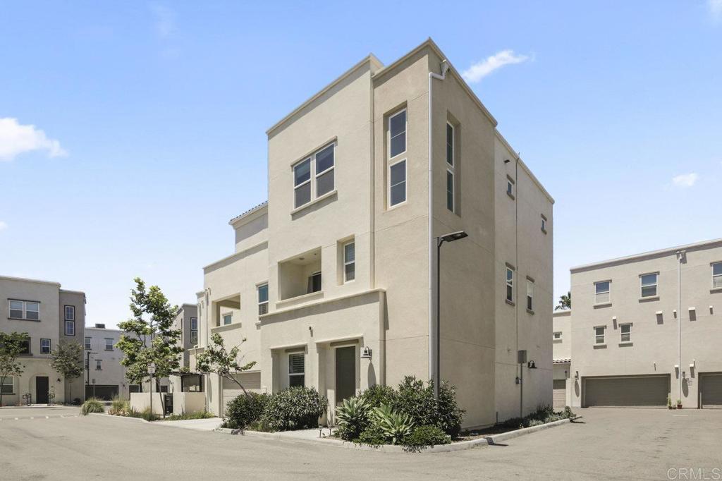 Stunning End Unit Townhome! Beautiful Quartz countertops in kitchen and all bathrooms. Stainless steel appliances. Walk-in pantry. With an island and big stainless steel sink perfect for preparing cuisine for family and friends. This unit has a spacious floor plan with an optional bedroom on the first floor. Window shutters on the first and second floors. Upgraded flooring to waterproof/scratch proof 6mm vinyl throughout the house. Upgraded master bedroom wall. TV wall with bench storage in living room. Tile throughout the first floor, bathrooms and laundry room. This unit comes with Solar panels paid in COE. Great deal for first-time homebuyers! This unit is also located in a gated Playa Del Sol community with resort-style living. Near shopping stores, freeway, and schools. Don't miss out! (Some photos are virtually staged.)
