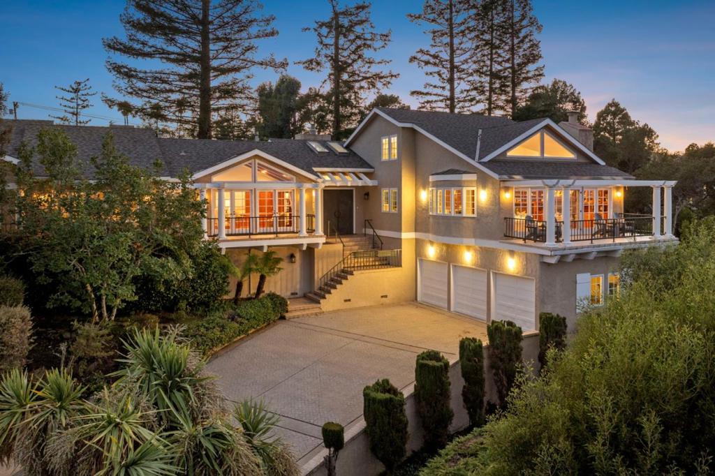 Fresh updates, incredible Bay and airport runway views, and impressive scale on more than one-half acre. Predominantly arranged on one level, the 6-bedroom, 5.5-bath floor plan has remarkable flexibility with options to accommodate offices, guest quarters, recreation, fitness, and more. Every room opens to the outdoors with 3 front terraces overlooking the Bay plus a tremendous newly built deck in clear redwood. Freshly painted inside, refinished hardwood floors, and new carpet in some rooms ready for immediate enjoyment and also an opportunity to further transform. Grand entertaining spaces include a vast living room, formal dining room, kitchen designed for a true chef with both gas and electric cooktops plus wok burner, and a tremendous family room. Peaceful non-through street just minutes from top Hillsborough schools including West and Crocker, hiking trails, and Highway 280 to San Francisco and Silicon Valley.