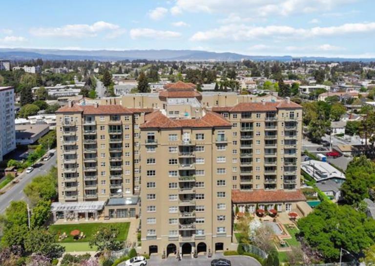 Fantastic view of the bay from this 5th floor corner unit! Welcome to this charming 2-bedroom, 2-bathroom home located in the vibrant city of San Mateo. With a spacious 1,425 sq ft layout, this residence offers a blend of comfort and functionality. The well-appointed kitchen features an electric oven range, perfect for culinary enthusiasts. Enjoy the convenience of in-unit laundry with a stackable washer and dryer included. The property boasts a variety of amenities, including a walk-in closet in the bedroom, central AC for year-round comfort, and a unbelievable view. The home also features a separate family room, ideal for relaxation and entertainment.Residents can take advantage of the community facilities, which include a heated pool and a Level 2 electric vehicle hookup for eco-friendly living. With 200 garage spaces available, parking will never be a concern. This splendid home is a true gem in the heart of San Mateo. This is a 62 and older community and all new residents must be financially and medically qualified.