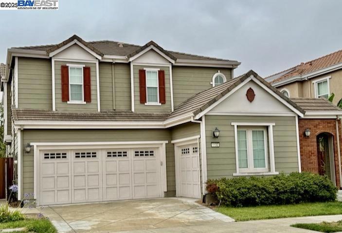Approximately 3,258 square feet. 4 bedroom, 4. baths, loft, tech area, study, mud room, 3 bay garage. No H.O.A.. The downstairs features a versatile den and a full bath, perfect for a home office or potential 5th bedroom. Large open kitchen with ample cabinets and a island. Spacious living/family combo. Upstair's bonus loft and tech room offer additional versatility for work or play. Jr. master room. Master bedroom with walk-in closet. Master bath has separated show and tub. Low maintenance backyard with different fruit trees. Closed to highly rated schools.