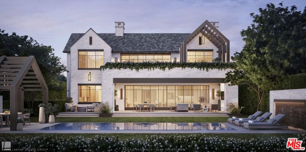 Introducing the architecturally remarkable and meticulously designed plans to construct a luxury residence, a masterpiece envisioned by the renowned architect Richard Landry AIA. Nestled in the prestigious Beverly Hills Flats, 609 N Bedford Drive exemplifies what will be the perfect fusion of contemporary elegance and enduring allure. This extraordinary property has proposed plans that boast an expansive approx. +/-10,500 square feet of indoor and outdoor living and entertainment spaces. As you enter through the covered entryway, you are greeted by a grand foyer with soaring double-height ceilings that create an open and inviting atmosphere. The main level features a spacious office and a welcoming guest suite. The open-concept kitchen and living area seamlessly flow into the rear yard, where you'll discover a tranquil oasis with a pool, spa, a generously sized covered patio, a barbecue area, an outdoor shower, and a convenient pool bath. The lower level is a true haven for recreation and wellness, offering a state-of-the-art gym, a media room, an en suite bedroom, and a capacious 4-car garage with a turnstile and ample space for additional vehicles. Upstairs, you'll find four generously sized en suite bedrooms, each exuding style and comfort. The primary suite is a work of art in itself, featuring a spacious balcony and expansive walk-in closets, ensuring privacy and luxury for its occupants. It is important to note that Beverly Hills Building and Safety have approved the plans. RTI since Aug. 4, 2023. This is an opportunity you do not want to miss! **NOTE: Some images are for rendering purposes and intended solely for conceptual representation.**