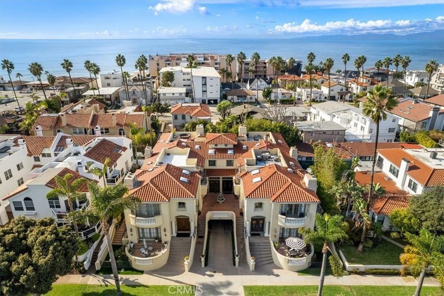 - Stunning 4 level Mediterranean Villa. - STEPS TO THE SAND!! (staircase to Knob Hill volleyball courts). - Walking Distance to Riviera Village shops & restaurants to south or Redondo Beach Pier to the north. This is a gorgeous Townhome is 4 bedrooms, 4 bathrooms with 3 fireplaces. - Grand outside entry staircase leads into a beautiful large and bright living room with marble fireplace, vaulted ceilings and beautiful French doors throughout. - Living room French doors lead to side patio and large balcony patio. - Well-equipped kitchen includes stainless steel appliances, wine refrigerator with eat-in bar that leads into an open formal dining room with marble fireplace. - Elegant staircase leads to the 3rd floor with large Master Bedroom with shower and sunk-in tub, marble fireplace & walk-in closet. French doors lead to large balcony, as well as 2nd and 3rd bedroom with full bathroom. - An outdoor spiral staircase leads up to the rooftop deck displaying an ocean view to Palos Verdes to Santa Monica and city lights. The lower level has 4th bedroom (or theatre/great room) and bath. -Spacious two car garage, laundry room and added storage also included. - Architecture design by award-winning Doug Leech PLEASE DO NOT DISTURB TENANTS. Contact Andy 310 418-nine two four two Lease specifics upon request. Lease is standard and details may be reviewed prior.