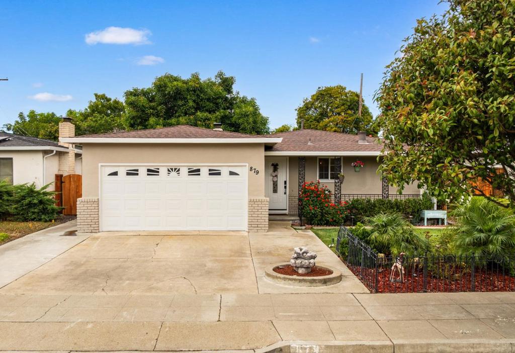 Fully upgraded single-story home nestled in the heart of Silicon Valley! This bright and airy residence offers 3 bedrooms, 1.5 bathrooms, an open-concept layout, and abundant natural light. Enjoy fresh interior and exterior paint, newer SPC flooring, and a new roof (2024). The spacious living room features a cozy fireplace. Extensive 2022 upgrades include a gourmet kitchen with a large island, quartz countertops and backsplash, gas stove, shaker-style cabinets, and high-end stainless steel appliances. Bathrooms were remodeled with new vanities, toilets, and shower. Other 2022 improvements: 200-amp electrical panel, recessed and pendant lighting, attic furnace, and central AC. The beautifully landscaped front and back yards feature upgraded irrigation, pavers, stepping stones, pebble areas, lawn, and mature avocado and lemon trees. Ideally located near top tech companies like Google, Apple, Nvidia and LinkedIn, with easy access to Highways 101,237, Lawrence Expressway, and Caltrain. Enjoy close proximity to parks, restaurants, shopping centers, and more. With modern updates and thoughtful design, this Sunnyvale gem is an absolute must-see!