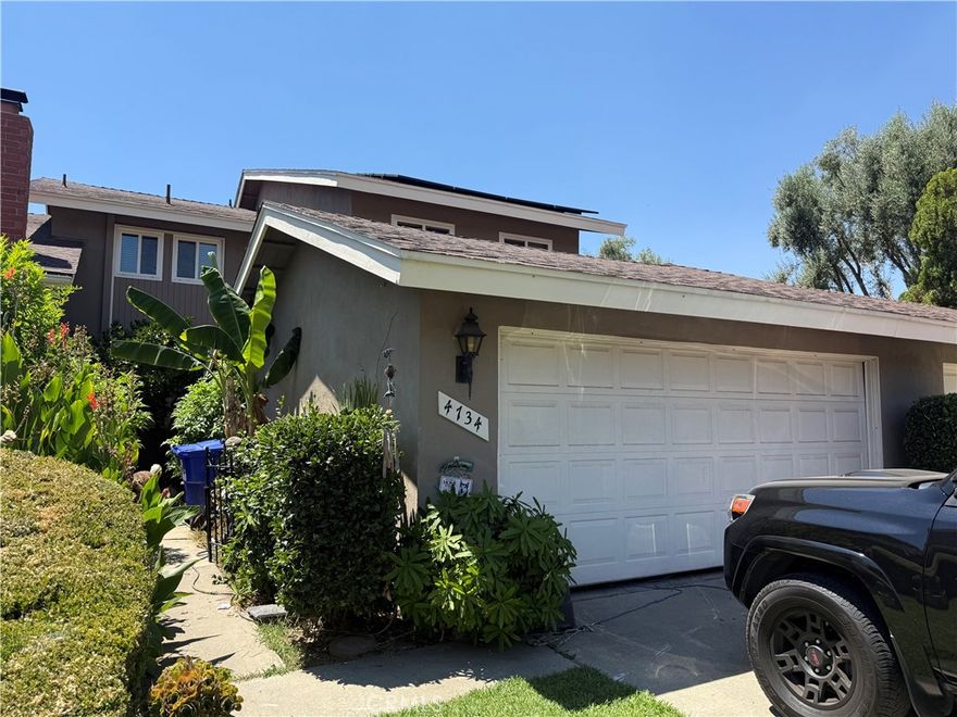 This 2 story home has 3 large bedrooms that can easily fit king size furnitrure. New flooring and lighting in the kitchen. Also a new dishwasher was installed. New carpet on the stairs and some painting was done. Two car garage and a cemented backyard patio and room for summer activities.