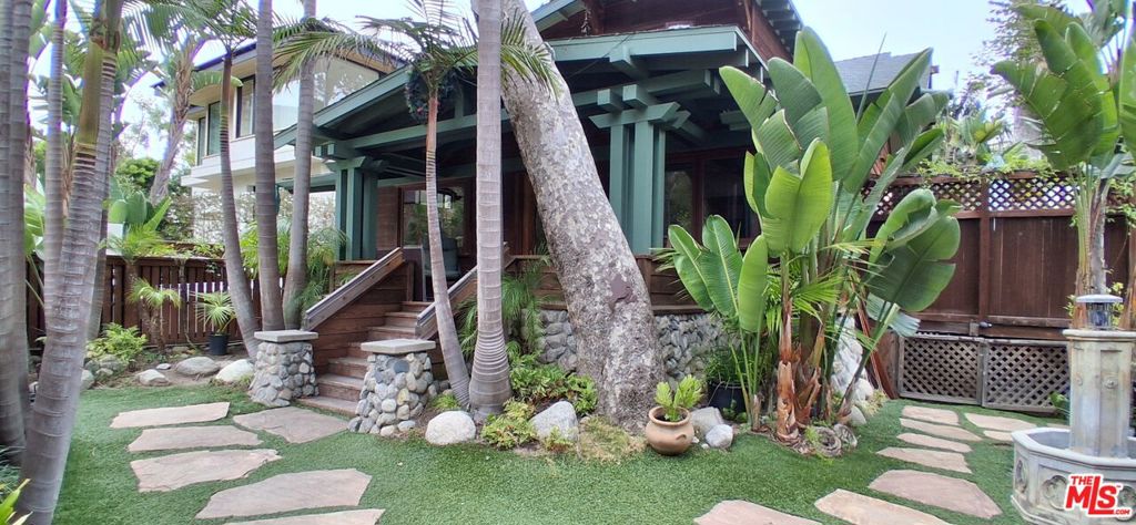 Location, location, location! Approximately a 500 yard walk to the Beach. First time on the market in 45 years. Reminiscent of a Hawaiian Plantation, private, lushly landscaped in tropical plants, trees & flowers, in addition to the native, centuries old sycamores. A historical, Rustic Canyon original 1906 Craftsman cottage with classic, large sitting porch. Renovated many times over the decades, most recent upgrades include: SS appliances, including a Bertazzoni Range/Oven, solid wood, dual- pane Anderson windows, roof, heat & air, exterior hardscaping, landscaping with lighting, decks & fencing. The endless possibilities are only limited by ones imagination. Property being sold in Trust, in as-is, where-is condition, no repairs made, nor credits given. Appliances, roof & windows still under transferable warranty. Additional photo's to come.