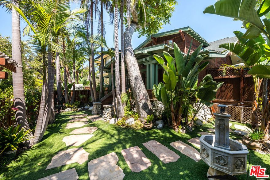 Motivated! Location, location, location! Approximately a 500 yard walk to the Beach. First time on the market in 45 years. Private, lushly landscaped in tropical plants, trees & flowers, in addition to the native, centuries old sycamores. A historical, Rustic Canyon original 1906 Craftsman cottage with classic, large sitting porch. Renovated many times over the decades, most recent upgrades include: SS appliances, including a Bertazzoni Range/Oven, solid wood, dual- pane Anderson windows, roof, heat & air, exterior hardscaping, landscaping with lighting, decks & fencing.  Existing house/bones in great shape- some TLC needed, can also easily be expanded, or ??? The canvas is yours to reimagine & play with, making your own history in one of Santa Monica's most coveted locations. Vacant and ready to sell.
