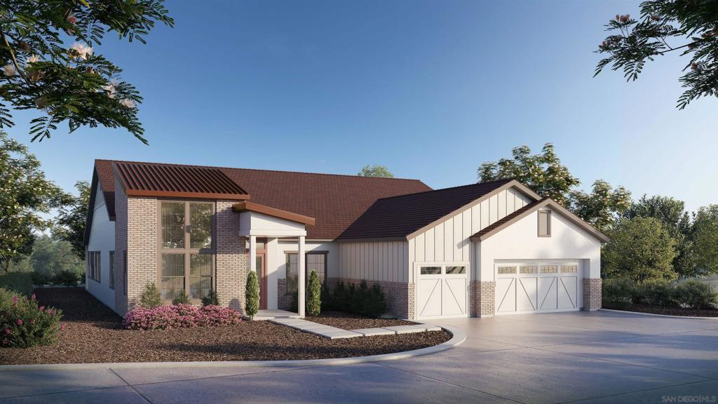Lot 10 set on the largest pad with one of the best views. Rare newly built single level gated community set in the foothills of North Poway, served Painted Rock Elementary, RB middle and high school, New Pointe Communities has crafted into a private hillside this spectacular enclave of 10 luxury semi custom homes, 5 homes in the first phase, featuring 3 floorplans, high end Thermador appliances including a 48 inch range cooktop, 42 inch dual column refrigerator/freezer, wine chiller and dishwasher. Custom white shaker cabinets with soft close hinges and drawers, generous center islands, and walk in pantry. All homes feature owned expandable photovoltaic solar systems. Enjoy panoramic views from several of the large well spaced homesites built with covered outdoor sitting areas. Other features such as 3 car garages, tankless water heaters, led lighting provide for state of the art efficiency. All homes are on sewer and city utilities. Rare newly built single level gated community set in the foothills of North Poway, served Painted Rock Elementary, RB middle and high school, New Pointe Communities has crafted into a private hillside this spectacular enclave of 10 luxury semi custom homes, 5 homes in the first phase, featuring 3 floorplans, high end Thermador appliances including a 48 inch range cooktop, 42 inch dual column refrigerator/freezer, wine chiller and dishwasher. Custom white shaker cabinets with soft close hinges and drawers, generous center islands, and walk in pantry. All homes feature owned expandable photovoltaic solar systems. Enjoy panoramic views from several of the large well spaced homesites built with covered outdoor sitting areas. Other features such as 3 car garages, tankless water heaters, led lighting provide for state of the art efficiency.