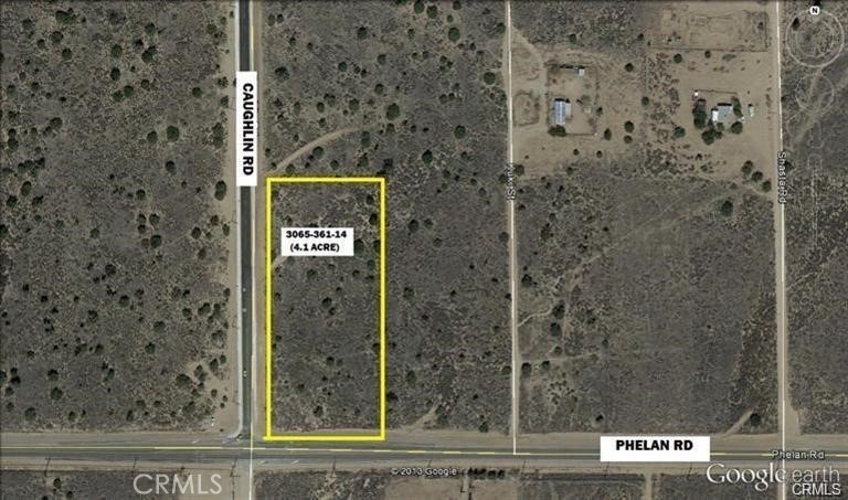 NORTH EAST CORNER LOT ON PHELAN RD AND CAUGHLIN RD. IDEAL LOCATION FOR DEVELOPMENT OR TRUCK PARKING