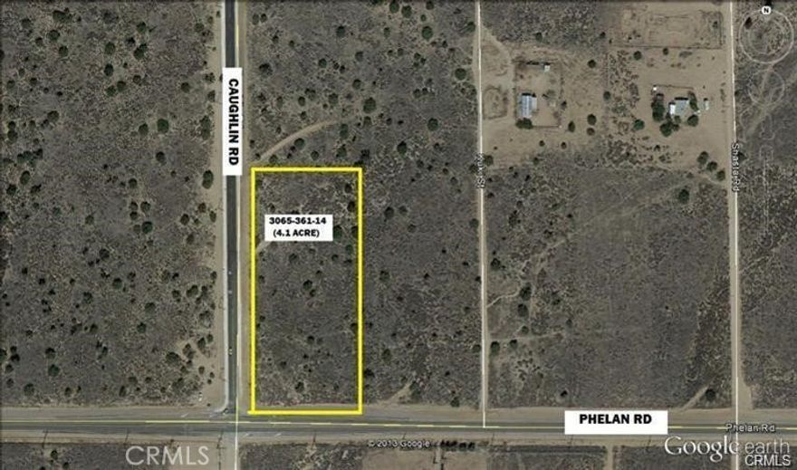 NORTH EAST CORNER LOT ON PHELAN RD AND CAUGHLIN RD. IDEAL LOCATION FOR DEVELOPMENT OR TRUCK PARKING