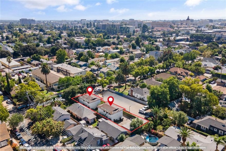 Welcome to this investment opportunity in the heart of City of Pasadena. This property features two (2) two-story buildings (Front and Back) with four (4) units total. Each building has 2 units (1st floor & 2nd floor). All four units are 100% occupied. Each unit features 2 bedrooms + den (used as 3rd bedroom), and 1 bathroom. Each unit comes with indoor laundry hookups, A/C wall unit, and each unit comes with private one (1) carport parking in the back of the building. Exterior of the building was painted in 2024. This property is conveniently located in the heart of Pasadena and is minutes away from shopping centers, parks, metro and restaurants. Located just minutes from Old Town Pasadena, the Rose Bowl, and major freeways, this property combines convenience with long-term upside. All tenants are current with rent payments.