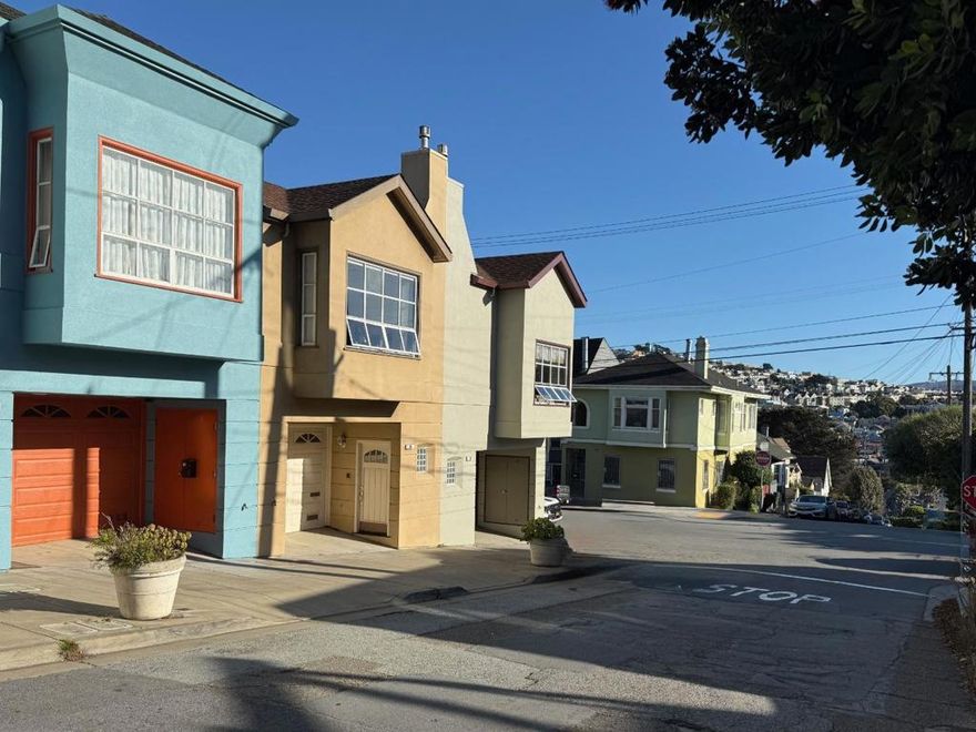 Nestled in the heart of Glen Park, 85 Rousseau offers the perfect blend of modern comfort and village serenity. Designed for versatile living, this contemporary three-level single-family home spans 2,140 square feet  and features 3 bedrooms, 3 bathrooms, a spacious multipurpose room, and a dedicated home office-plenty of room for work, relaxation, and play. The main level welcomes you with an open living and dining area featuring soaring ceilings and abundant natural light. Plus a gourmet kitchen, two generously sized bedrooms, a full bath, and a closet with storage. Upstairs, the private primary suite offers a walk-in closet and a sunny view deck-perfect for taking in city vistas.The lower level expands the homes functionality with a large family or guest room, an additional office, a convenient laundry center, mudroom, and ample storage. Step outside to a beautifully landscaped backyard featuring a custom-designed pergola, succulent wall, and manicured garden-an inviting oasis for outdoor entertaining or peaceful retreat. Additional highlights include wood flooring throughout, energy-efficient LED lighting, and a spacious one-car garage with wall-to-wall shelving. Life at 85 Rousseau captures the best of Glen Park, modern living and postage-stamp village charm.