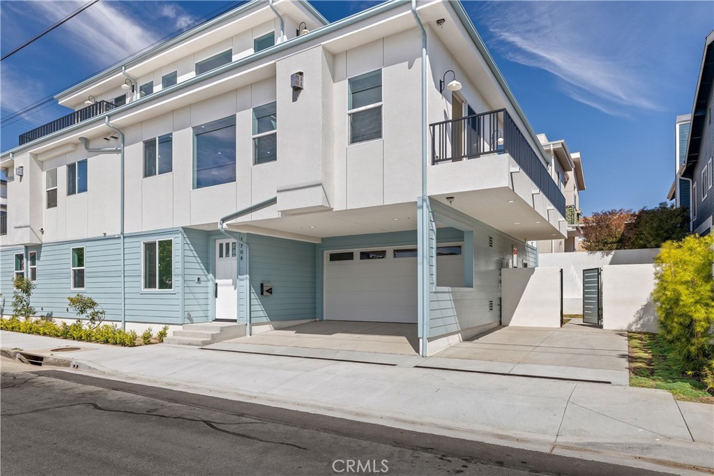 Discover modern living in this beautifully designed new construction 3-level townhome, ideally located in the heart of Redondo Beach. A rare find among townhomes, this property features its own private driveway to your garage which is not shared and add more privacy and convenience. This light-filled home features a versatile loft on the third level, perfect for a home office, playroom or creative space. The primary suite is a private sanctuary with a luxurious soaking tub and stand-up shower and spacious walk-in closet you will love. Jack and Jill bathroom connects the secondary bedrooms, and as a bonus this home has a thoughtfully designed dedicated pet wash station in the garage that pet owners will love. Enjoy effortless entertaining in the large open-concept kitchen, complete with center island and ample space for cooking and gathering. Step outside to your balconies and soak in the Redondo Beach vibe and amazing breeze. This home also has 8 solar panels, that will deliver long-term energy savings. Don't miss your chance to own 1708 Blossom Ln.