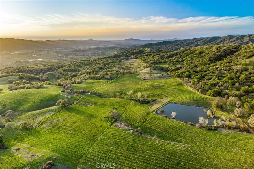 Perched nearly 1,800 feet above Ukiah Valley on a rare geologic shelf, Eaglepoint Ranch spans 1,300+ acres of panoramic ridgelines, heritage vineyards, and historic California terrain. Once part of the storied Hildreth Ranch and home to Mendocino’s first sheriff, "Doc" Standley, the ranch was revitalized in the 1970s by vintner John Scharffenberger, becoming a landmark of high-elevation viticulture.



Today, its organically farmed vineyards produce premium Zinfandel, Petite Sirah, Syrah, Sangiovese, Cabernet Sauvignon, Counoise and more across 31 distinct vineyard blocks masterfully designed to preserve the environment while maximizing fruit quality. The estate includes licensed cannabis cultivation parcels, a 100-tree olive orchard, ample pastureland ideal for livestock. Water resources are abundant, sourced from multiple natural springs, a serene pond, and a deep and abundant well with pure clean water originating in the Sierras.  



Existing infrastructure encompasses barns, outbuildings, three stationary light-dep greenhouses, two residences, a modest ranch house and cozy cottage, and multiple estate-caliber homesites with breathtaking views of Ukiah Valley and the Mayacamas range.



Adjacent to the 60,000-acre Cow Mountain Recreation Area offering over 120 miles of trails for hiking, horseback riding, ATV, and hunting, Eaglepoint Ranch provides exceptional privacy, recreation, and convenience, just minutes from downtown Ukiah’s amenities, restaurants, schools, and municipal airport.