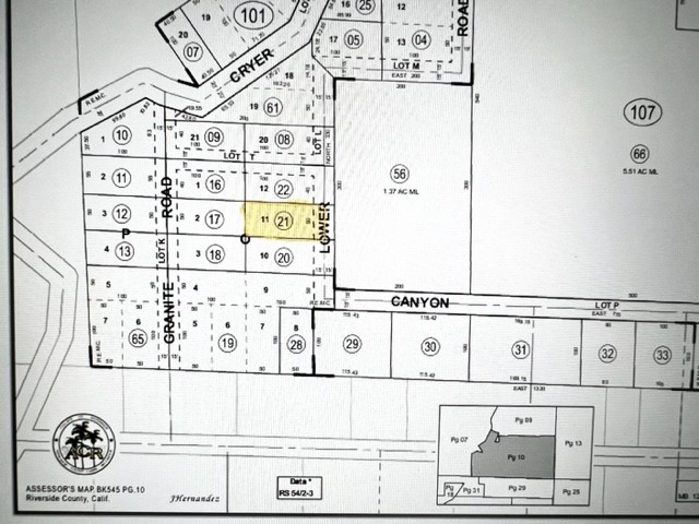 6534 sqft. per Assessor, Lot. This is land parcel located in Banning, Riverside. Beautiful area with nearby camp site as well as homes. Assessor's Parcel Number is 545-107-021. Per Assessors it is where the Rancho Encino Mountain Club area is.
Residential Lot APN 545-107-021. Located in Unincorporated- Riverside County, California. Legal description states this is part of the Rancho Encino Mountain Club. Beautiful area with opportunities on the horizon.