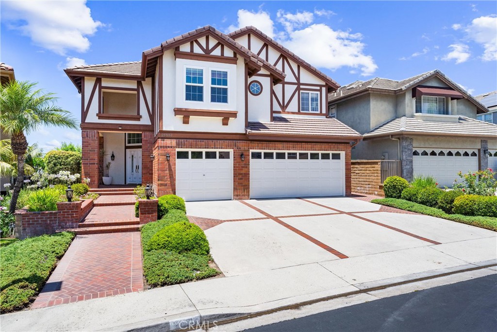 Perched on the top street of the prestigious 24-hour guard-gated community of Rancho Cielo, this expansive 4-bedroom, 3.5-bathroom home offers 3,347 square feet of living space and a 3-car garage. A dramatic two-story entry sets the tone as you step in and notice the spacious office/library and a large living room with fireplace. The main floor features a private suite, while the heart of the home includes a generous kitchen with a breakfast nook, formal dining room, and an inviting family room. Upstairs you will find the impressive primary suite boasts a fireplace, private view deck, and dual walk-in closets. 2 more bedrooms and large versatile loft that could serve as a fifth bedroom finish out the second floor. Designed for entertaining, the backyard features a built-in BBQ, a relaxing spa, and panoramic views stretching from Saddleback Mountain to the ocean—perfect for enjoying breathtaking sunsets. Residents enjoy premier amenities including a pool, tennis and pickleball courts, basketball court, and a play area—all within one of the area’s most sought-after gated communities.