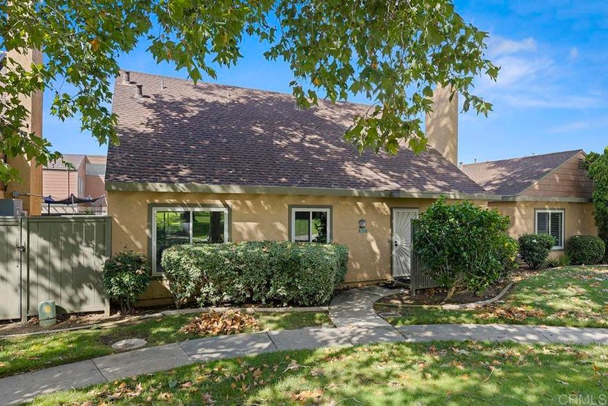 Welcome Home! This turn-key condo is located in the park-like setting of Mira Mesa Village. There is a view of the greenbelt from the living room. The charming property has just undergone an extensive remodel, featuring new kitchen and bath cabinets, brand-new stainless-steel appliances, and quartz countertops. This is a lovely two-story 3-bed 2-bath property with an open floor plan, freshly painted, and new plank flooring throughout.  Private patio off the kitchen/dining area.  Washer/Dryer off the kitchen.  Two bedrooms/full bath on the first floor. Upstairs, a large bedroom/a full bath, and an open room for a study/den/extra living room.  MUST SEE!! Low HOA, No Mello Roos. Conveniently located near the parks, schools, shopping, dining & freeway access. Complex amenities include: rec room, pool, and spa. LOCATION, LOCATION, LOCATION.