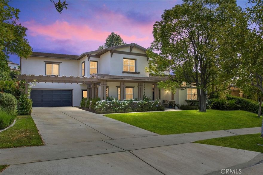 Exquisitely, a home to enjoy and treasure with your family and friends. Every amenity on your list is encompassed in this property. With five bedrooms + multi-purpose room (could be a 6th bedroom) and 4 bathrooms there is plenty of room for all! As you enter there is a parlor style living room and formal dining. Proceeding to the kitchen your gourmet juices become elevated ...Island, eat-at counter, desk/bookcase nook, stainless steel appliances all "Open Concept" to the family room with stone fireplace/built-in cabinetry and additional eating area. Upstairs loft lends for a multitude of possibilities and uses. Primary bedroom has a stone fireplace, balcony looking to the rear yard and en-suite.....Also on the second level are the unique double Jack-n-Jill spare bedrooms....Other pleasantries include, indoor laundry room, potec-cochere + three car garage  with drop zone at the entry to the home...AND...Much Much More!.... Oh wait a minute here! We have not mentioned the backyard.....Blessed with a sparkling pool & spa, expansive covered patio and lushly landscaped grounds! All this is conveniently located in the coveted planned development of "Chanteclair" .... Low HOA and no Mello Roos/Cdf.... Only for those who appreciate warmth, charm and all that a home has to offer.