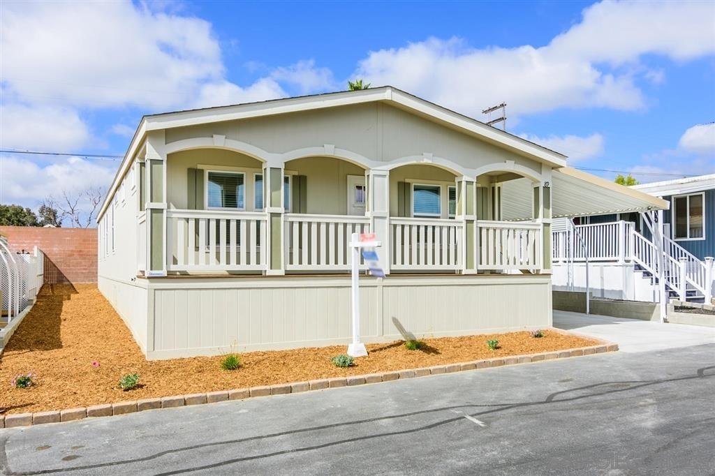 Brand New Silvercrest loaded with upgrades. Must see, stainless steel appliances, vinyl plank flooring, full length covered porch and full length carport that will accomodate 3 cars. This is a low space rent senior community with a clubhouse, pool, spa, a lake and so much more.. Neighborhoods: Rancho Calavero Equipment: Range/Oven Other Fees: 644 Sewer: Sewer Connected Topography: LL