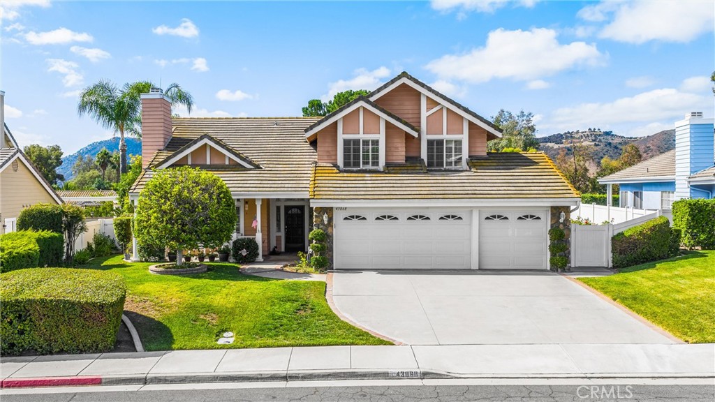 Welcome to this beautiful 4-bedroom, 2.5-bathroom home located at 43868 Butternut Dr. This property is a rare find with a main-level primary suite, offering convenience and privacy.
Step inside and be greeted by a grand atmosphere, thanks to the impressive cathedral ceilings in the main living areas. The home features two distinct living spaces, each with its own fireplace, perfect for cozying up on a cool evening. The kitchen has been updated and offers functionality, making it a dream for anyone who loves to cook and entertain.
The large, private backyard is an entertainer's paradise, featuring a shady, covered patio perfect for al fresco dining or simply relaxing. You'll love the added privacy as there are no neighbors directly behind the property.
Out front, you'll find an expansive lot, providing plenty of room for outdoor activities, gardening, or even adding a pool. The 3-car attached garage offers ample space for vehicles and storage. This home's prime location puts you close to everything you could need, including Old Town, local wineries, top-rated schools, and plenty of shopping and dining options. Don't miss out on this fantastic opportunity!