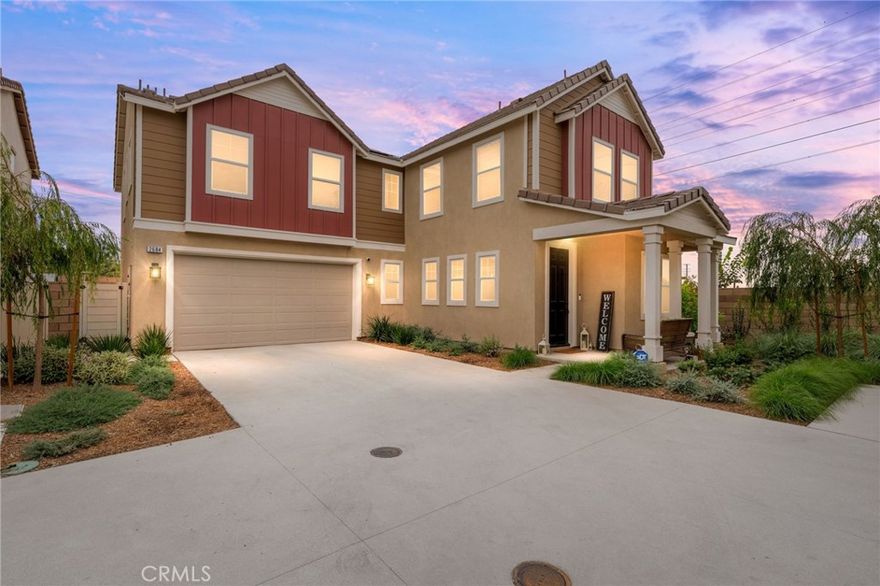 LOCATION, LOCATION, LOCATION - Welcome to Ontario Ranch!!  This is an ALMOST BRAND NEW Home in 2024 that SHOWS BEAUTIFULLY with DESIGNER Touches Throughout!!  Enjoy this EXPANSIVE OPEN-CONCEPT Floor-Plan Offering 2791sqft with 5 Large Bedrooms, UPSTAIRS LOFT, Separate Den/Office and 3 FULL Bathrooms * * This MODEL has a DOWNSTAIRS BEDROOM and FULL BATHROOM * *  Gourmet ISLAND Kitchen with Custom Designer Cabinetry, Beautiful Quartz Counters & Back-Splash, In-Kitchen Dining, Walk-In Pantry, STAINLESS STEEL Appliance Package and Breakfast Counter for the Kids * * Super-Sized Great Room is PERFECT for Family Gatherings with Beautiful Luxury Vinyl Plank Flooring Throughout * * Spacious Primary Bedroom with Recessed Lighting and Large Walk-In Closet  - AND -  Primary Bathroom with DUAL SINKS, Glam Counter, Walk-In Shower and Romantic Garden Tub to Unwind at the End of the Day * * (4) Nicely Appointed Bedrooms * * UPSTAIRS Loft/Bonus Room is Perfect for the Kids Playroom or the Teen Room * * Your Backyard is Surrounded with BLOCK WALLS, Offers Plenty of Room for the Kids to Play and is Ready for your Design * * Upstairs Laundry Room * * GREAT CURB APPEAL with Covered Front Porch and TWO Car Attached Garage * * Close to Schools, Shopping, Dining/Restaurants, Parks and EZ freeway Access for the Commuter * * Submit ALL Offers - Seller is Motivated!!