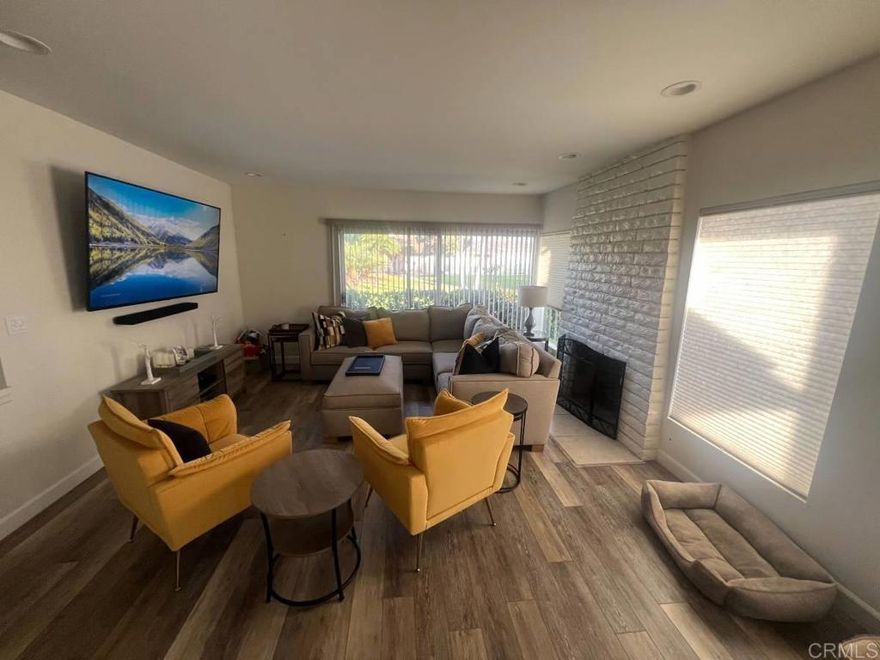 Turn-key single level end unit condo in beautiful La Costa. New flooring, counter tops and bathrooms. Three private spacious patios located on a green belt in Cove 6 of the La Costa Villas. one car garage and extra parking. Close to beach, shopping, golf and restaurants! Available now until the middle of December and again for 6 months starting in the Mid January.